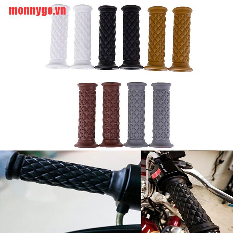 [monnygo]available hot retro cafe racer parts rubber motorbike grip for mot