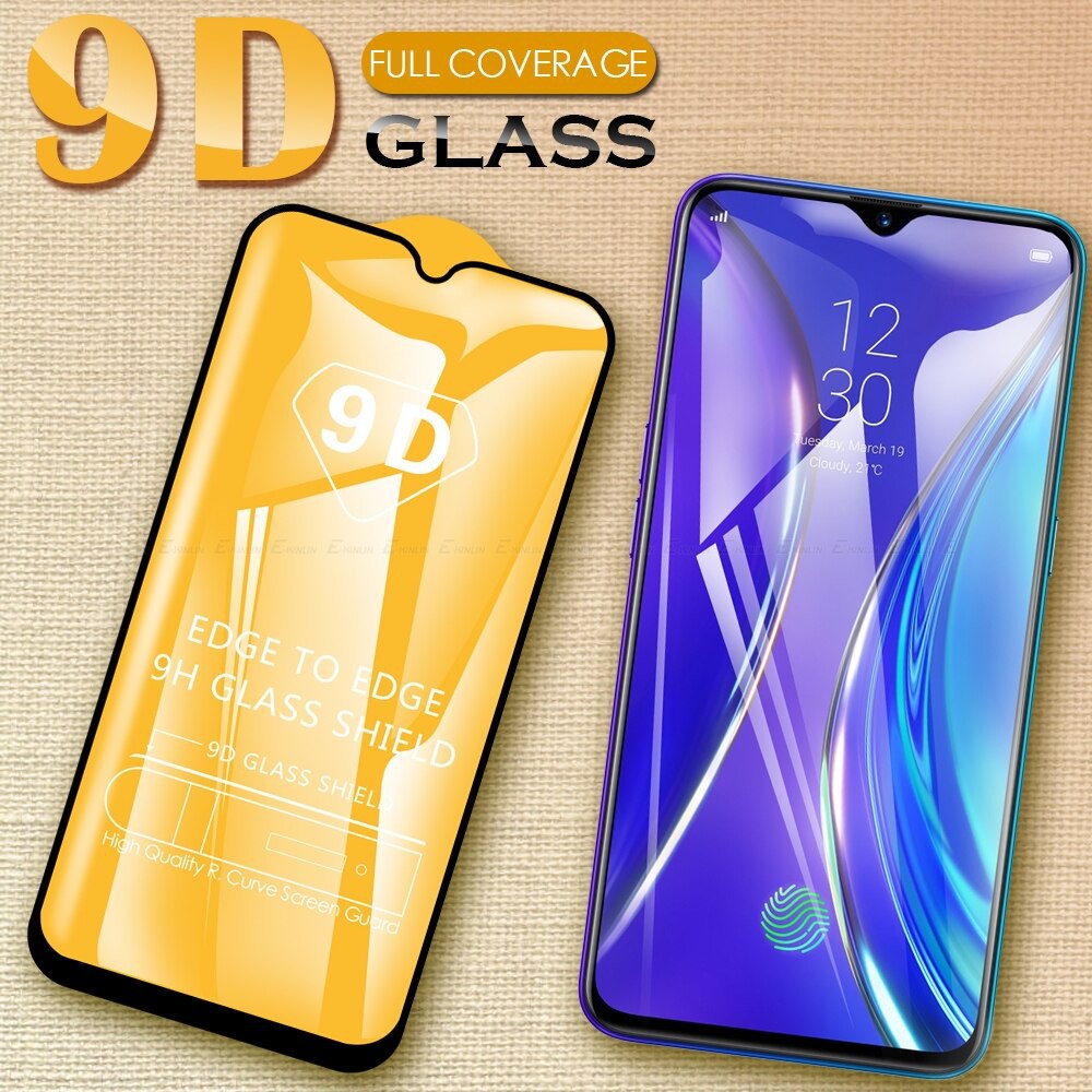 Kính cường lực Realme 5 pro/ Realme Q FULL MÀN HÌNH 9D cao cấp, chống trầy xước màn hình, tặng giấy lau