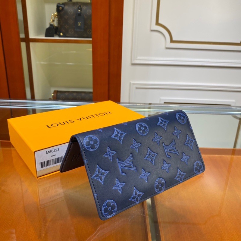 Ví dài dáng gập cho nam Louis Vuitton LV Damier infini 3D da thật cao cấp hàng vip 1-1