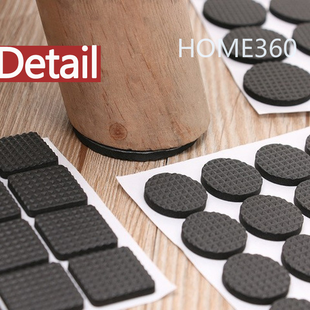Bộ 15 miếng dán bảo vệ chân ghế chống trượt chống tiếng ồn tiện dụng DIY