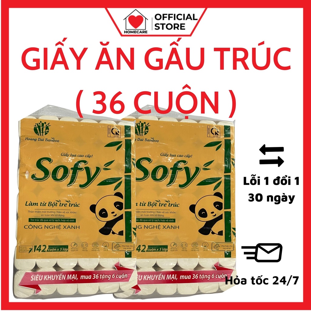 36 cuộn giấy ăn gấu trúc