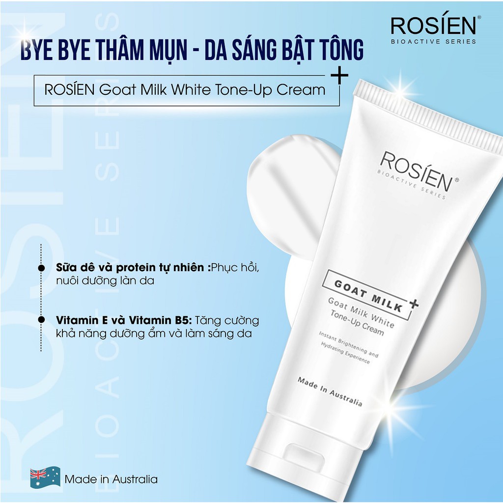Kem Dưỡng nâng tông, dưỡng sáng - Rosien Goat Milk White Tone - Up Cream 100ml