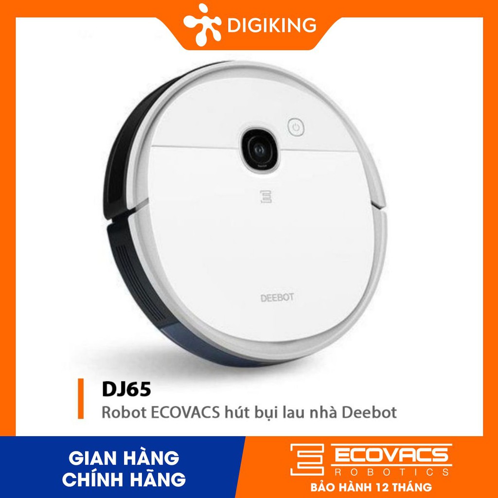 Robot ECOVACS hút bụi lau nhà Deebot DJ65 - Mới 100% chính hãng - Bảo hành 12 tháng