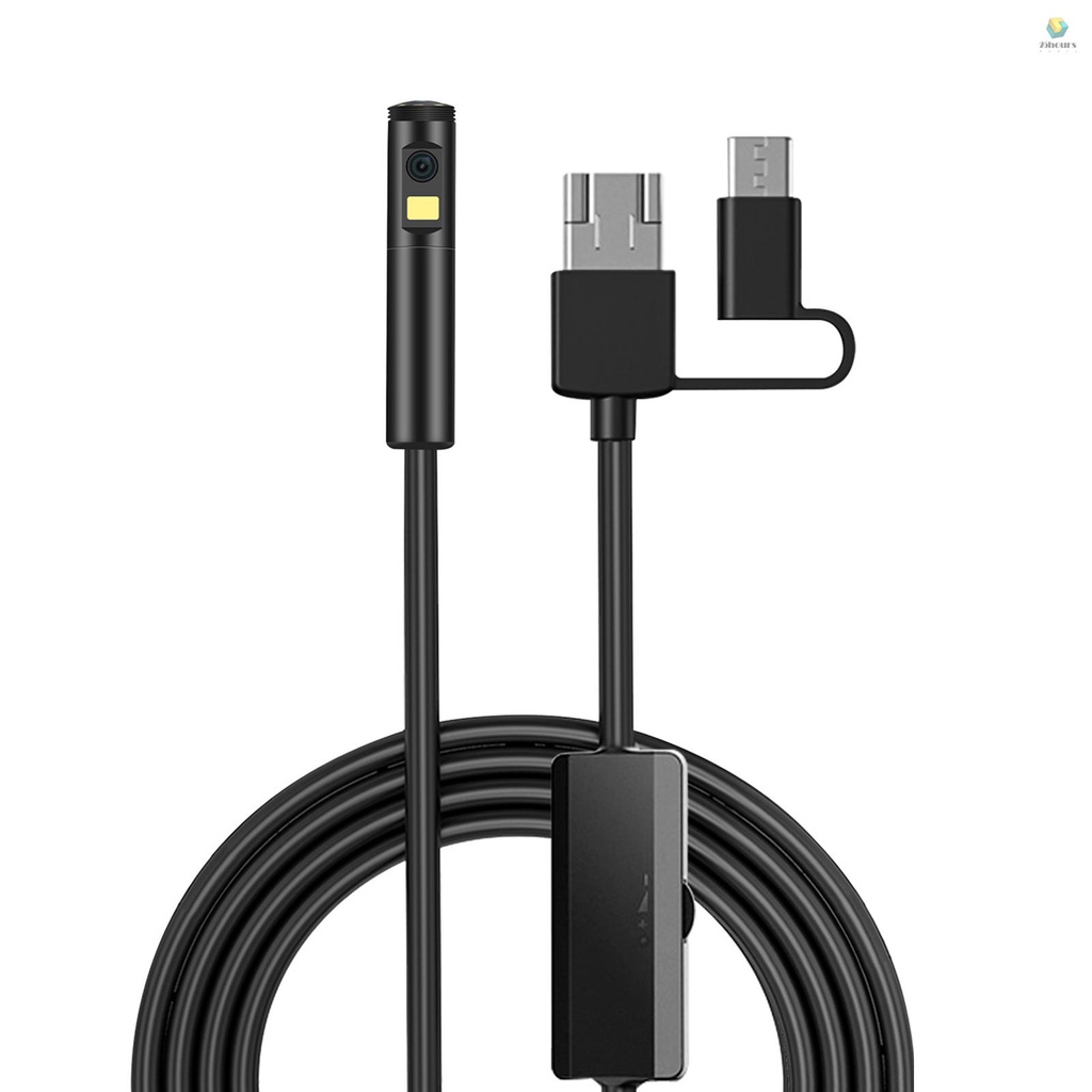 Camera Nội Soi Đầu Nội Soi Thấp 3 Trong 1 Cho Cổng Type-C / Android / USB Tích Hợp 9 Đèn Led 8mm Lens 1960