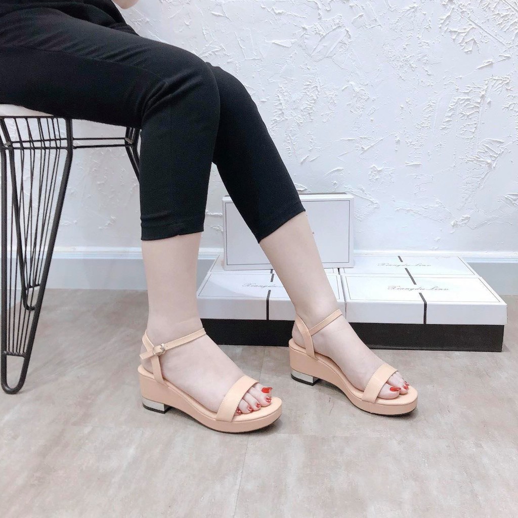 GIÁ CŨ 220K Sandal Xuồng Aldo Nude Da Mềm-Kunbee Shop