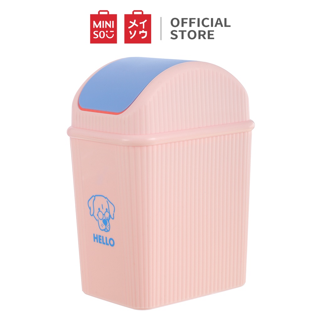 [Mã LIFEHL254 giảm 15% đơn 250K] Thùng rác để bàn Miniso- 3 màu ngẫu nhiên