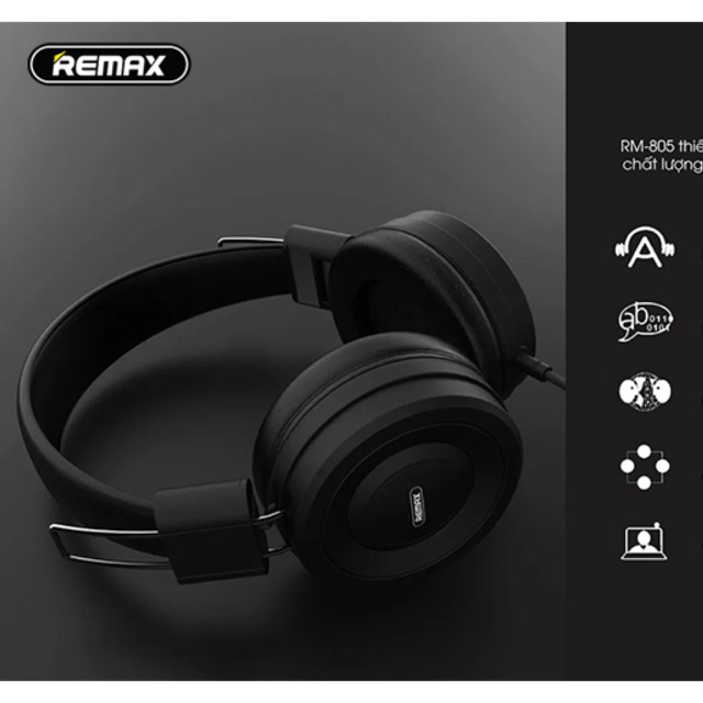 Tai nghe chụp tai chính hãng Remax RM-805