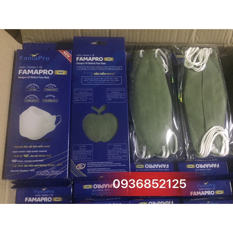 Khẩu trang thời trang 4D NAM ANH Famapro con cá hộp 10 cái | BigBuy360 - bigbuy360.vn