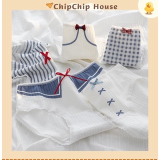 Quần lót nữ cotton mềm mại, thoáng mát ôm dáng kháng khuẩn khử mùi, hoạ tiết xinh xắn ChipChipHouse