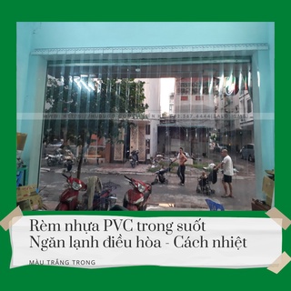 Rèm nhựa PVC ngăn lạnh điều hòa, ngăn bụi, ngăn côn trùng dày 1.5mm Rộng 0.8m x Cao (1.6m-2m)