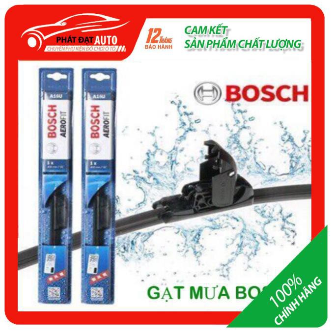 Gạt Mưa Silicone,Gạt Mưa Ô Tô BOSCH Mềm Siêu Sạch BOSCH AEROFIT Chính Hãng (Có Tem Chống Hàng Giả)