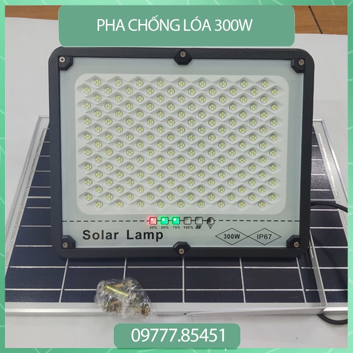 Đèn Năng Lượng Mặt Trời 500W, 300W, 200W, 100W Chống Chói, Chống Lóa