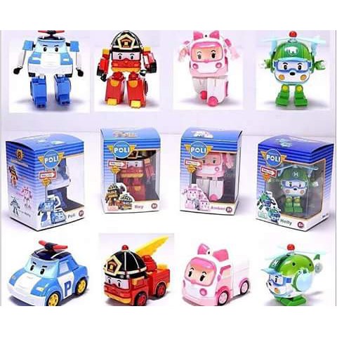 Mô Hình Đồ Chơi Robot Boys Robocar Poli Car Set 4