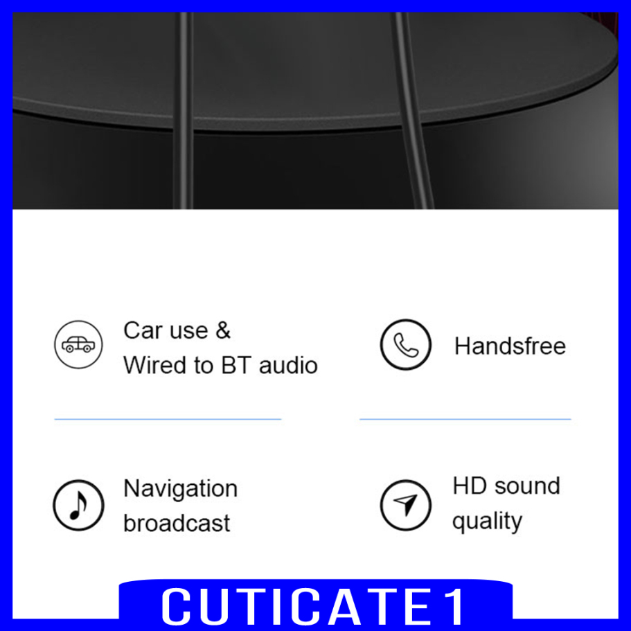 1 Bộ Thu Tín Hiệu Âm Thanh Bluetooth 5.0 Mini Usb 3.5mm Aux Jack Cắm Trên Xe Hơi