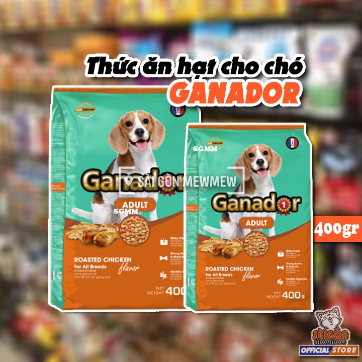 [GIÁ TỐT-DATE MỚI] COMBO 10 gói Thức ăn cho chó trưởng thành Ganador vị gà nướng Adult Roasted Chicken Flavor