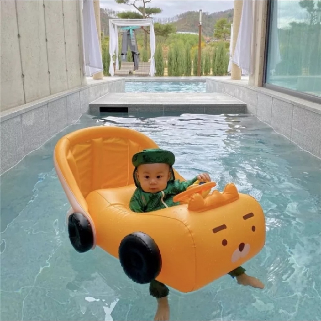 Phao bơi xe hơi chống lật có vô lăng cho bé từ 0 đến 5 tuổi có kèm bơm - ảnh sản phẩm 2