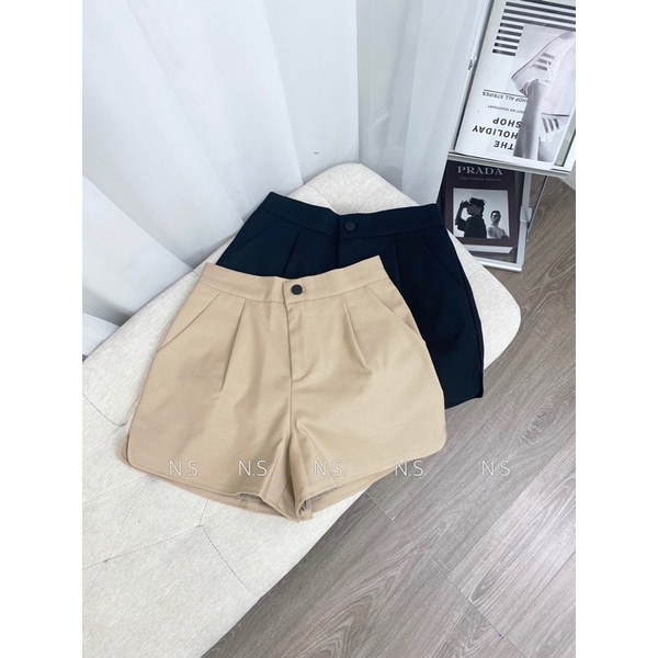 Quần short vải chun lưng