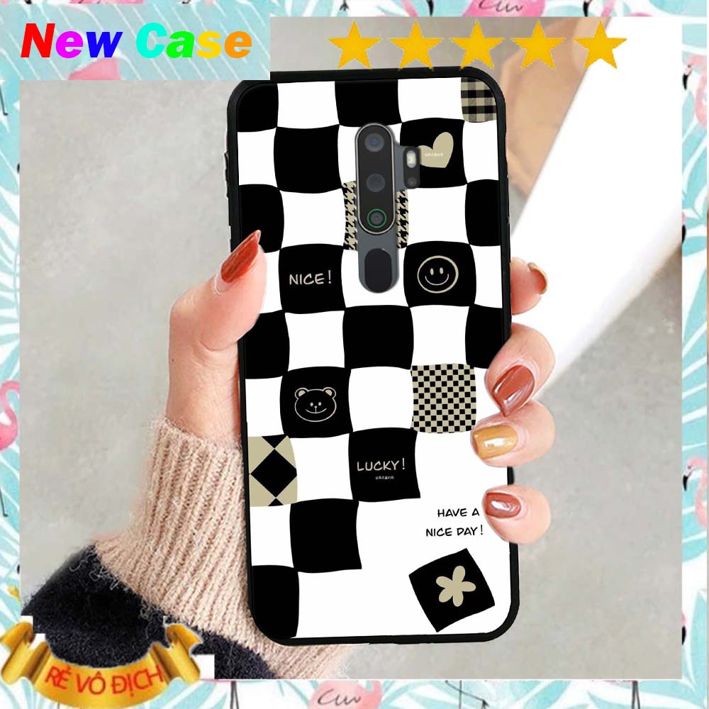 Ốp lưng Oppo A5 2020 / A9 2020 in hình caro good love cao cấp