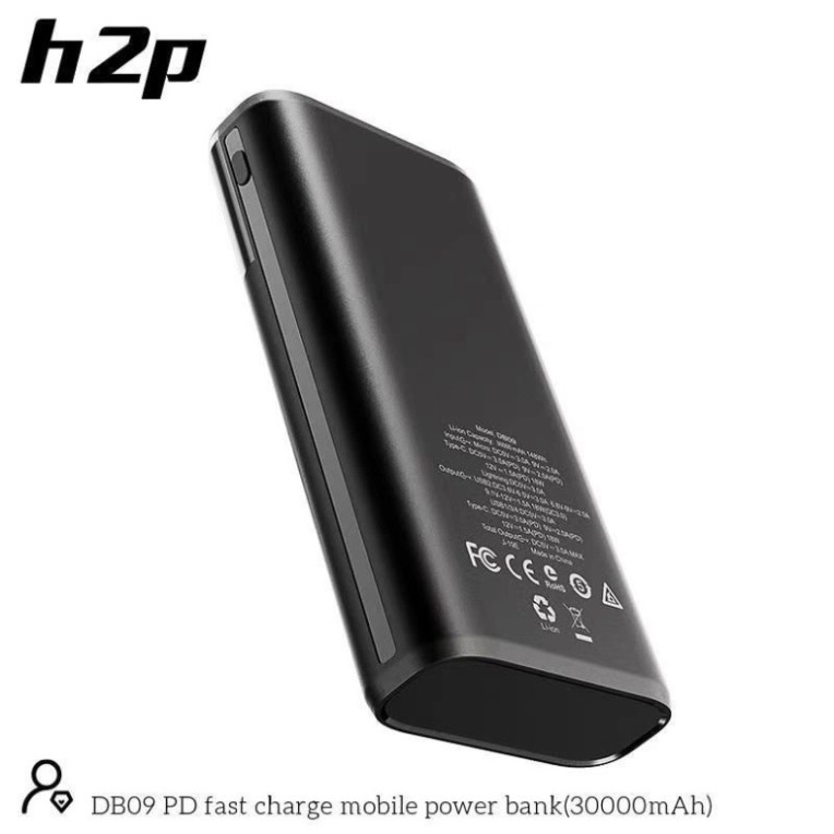 Pin Sạc Dự Phòng Hoco DB09 - 30000mAh - Hỗ Trợ Sạc Nhanh 3.0 - Đầu Ra 4 Cổng USB, Type-C