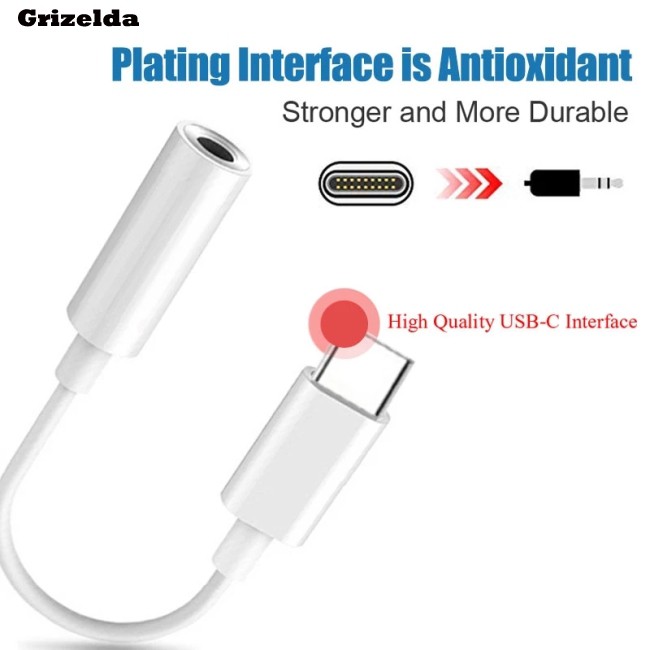 Earphone Jack Adapter Audio Headphone To C Usb Type 3.5mm