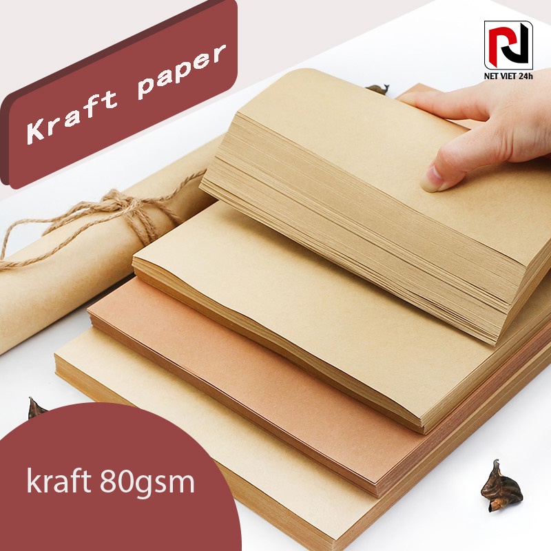 Giấy xi măng, giấy kraft gói hàng, gói quà hoặc làm mẫu thiết kế rập trong ngành may