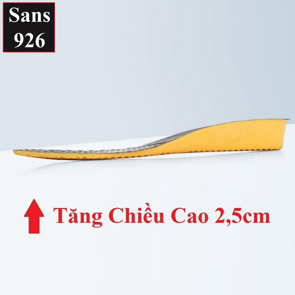 Lót giày tăng chiều cao Sans926 miếng nâng độn đế giầy hack 4cm 3cm 2cm cao su nam nữ Sans Shop