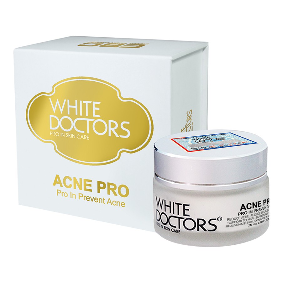 Kem ngừa mụn mờ sẹo thâm White Doctors Acne Pro 25g