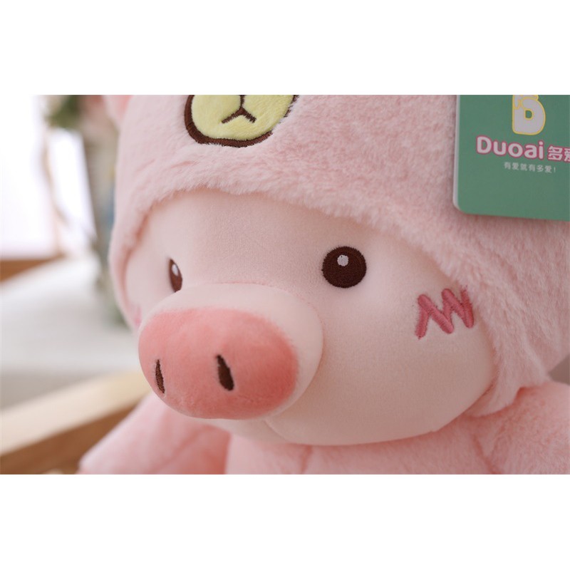 [Size Lớn 60 SALE SỐC] Gấu Bông Heo Con PIG Áo Bông Có Mũ Chùm Đầu Siêu Xinh Size 60cm