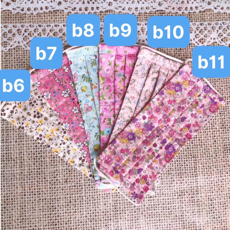 Khẩu trang vải kiểu y tế nhiều hoa văn đẹp, hàng gia công tại nhà | BigBuy360 - bigbuy360.vn