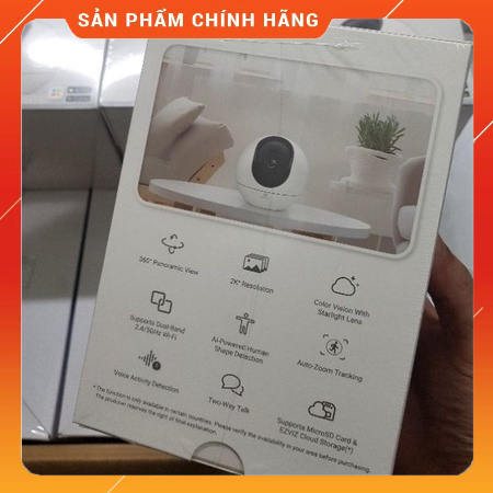 Camera Wifi quay quét 2K, tích hợp AI EZVIZ C6 4MP - Quay 360 - Đàm thoại 2 chiều - Hàng chính hãng