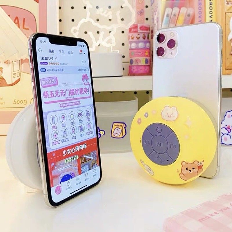 Loa Bluetooth Không Dây Chống Nước Tặng Kèm Sticker Dễ Thương