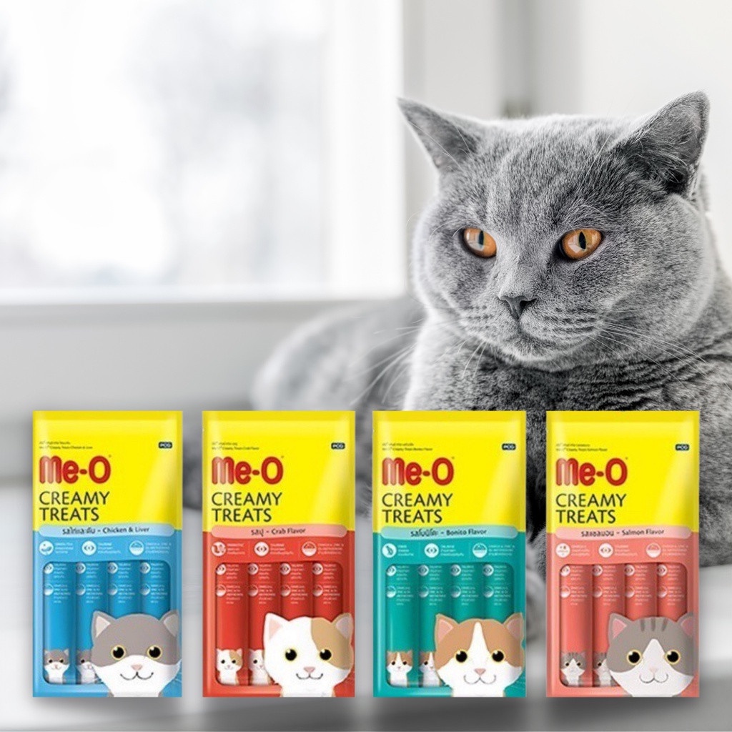Súp thưởng Me-O Creamy cho mèo mọi lứa tuổi