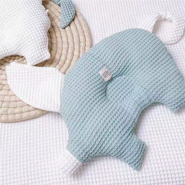 Gối Lõm Cho Bé, Gối Cho Bé Chống Méo Đầu Xuất Hàn Chất Vải Cotton Mềm Mại Thông Thoáng, Thấm Hút Mồ Hôi