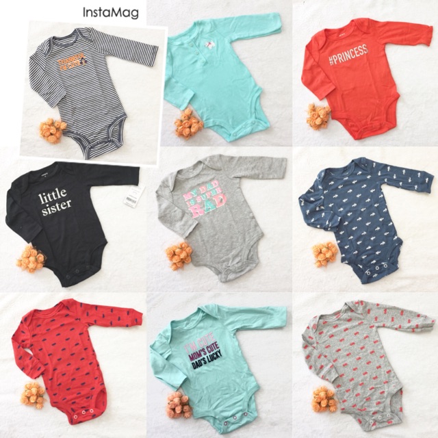 Body Carter dài tay cho bé trai bé gái