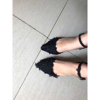 (ẢNH THẬT) DÉP QUAI LÔNG CAO GÓT 5CM VÀ 8CM