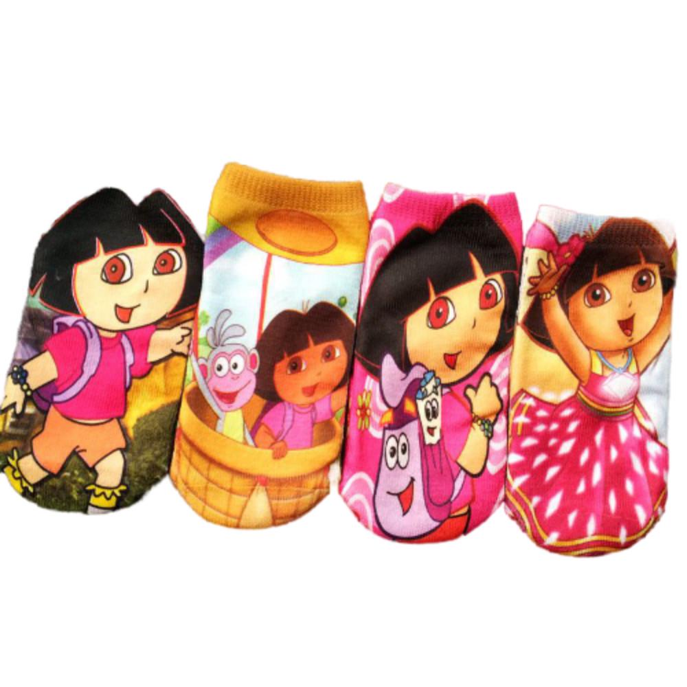 Bộ 4 Đôi Vớ In Hình Công Chúa Frozen Cho Bé Gái Từ 2-5 Tuổi