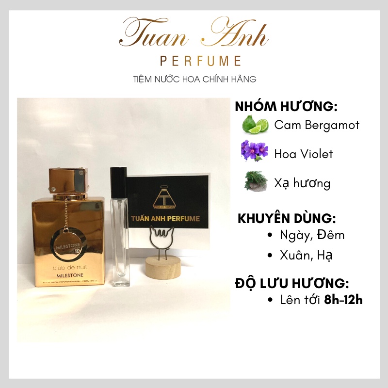 Nước hoa Club de Nuit Man và Woman EDP mẫu thử Chính Hãng Giá Tốt  - Tuan Anh Perfume