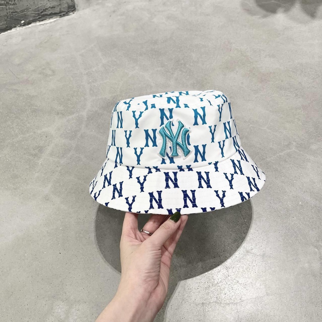 MŨ BUCKET MLB MONO GRADATION TRẮNG