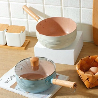 Chảo lòng sâu ( K NẮP) chống dính vân đá kèm nắp thủy tinh 18cm