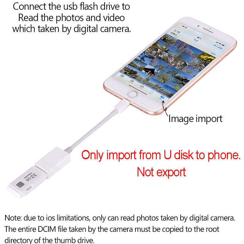 Đầu Chuyển Đổi Otg Từ Cổng Lightning Sang Usb Cho Iphone | BigBuy360 - bigbuy360.vn