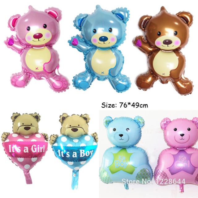 Bóng hình các loại gấu trang trí sinh nhật