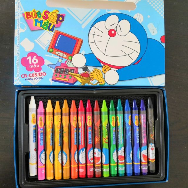 BÚT SÁP MÀU COLORKIT HÌNH DORAEMON CHO BÉ