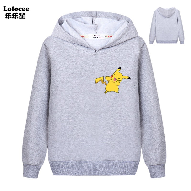 POKEMON Áo Hoodies Hình Pikachu Xinh Xắn Dành Cho Bé