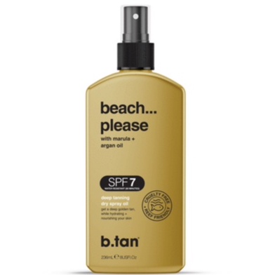 Dầu phơi nắng B.tan BEACH PLEASE SPF 7 tanning oil 236ml