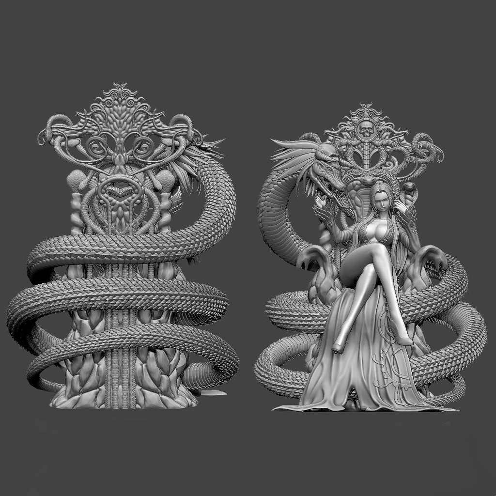 Mô Hình Boa Hancock OnePiece Bằng Chất Liệu Nhựa Resin - Cao 18cm