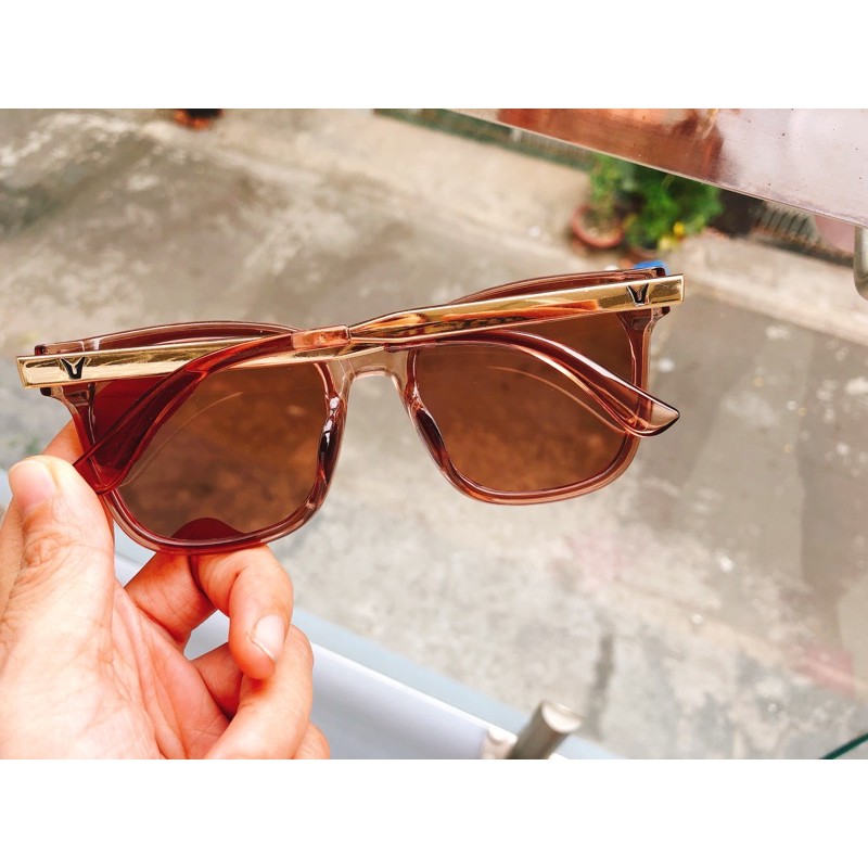 Mắt kính V gọng mảnh unisex thời trang loại đẹp