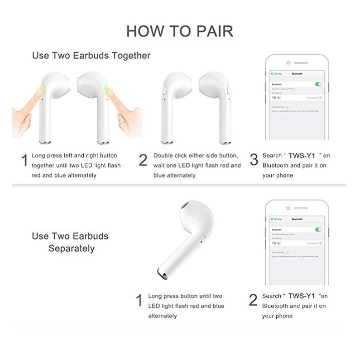INPODS Bộ Tai Nghe Bluetooth 5.0 Không Dây I12 Tws Chuyên Dụng