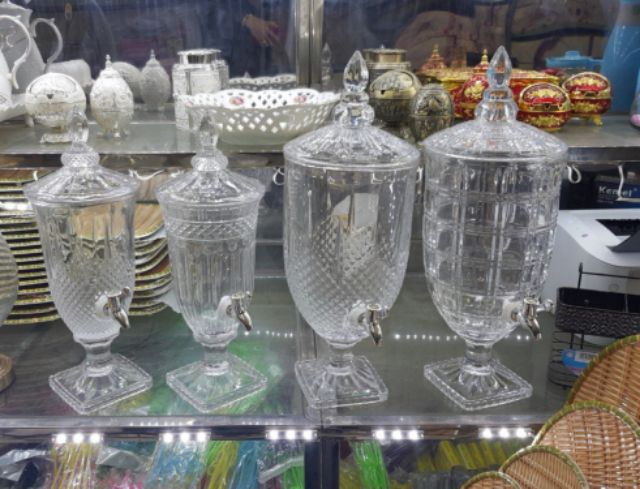 Bình thủy tinh cao cấp có vòi 5lit