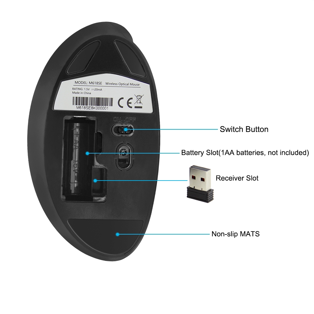 Chuột Quang Không Dây Delux M618Se 2.4g 6d