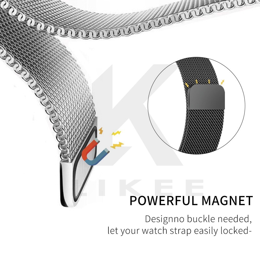 Dây đồng hồ APW thép không gỉ dành cho Series 7 SE 6/5/4/3/2/1 kích cỡ 42mm,44mm,45mm